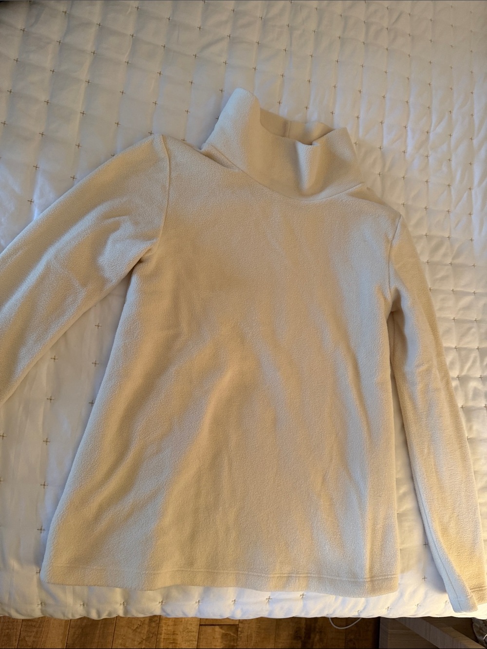 Dudley Stephens Cream Cowl Turtleneck Sweater